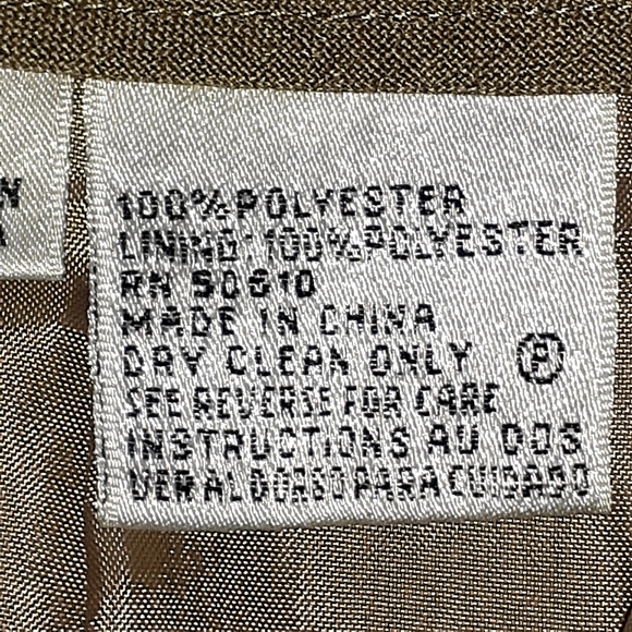 LE SUIT 2 Piece Skirt Suit Women’s Size 14 Brown - Picture 12 of 13